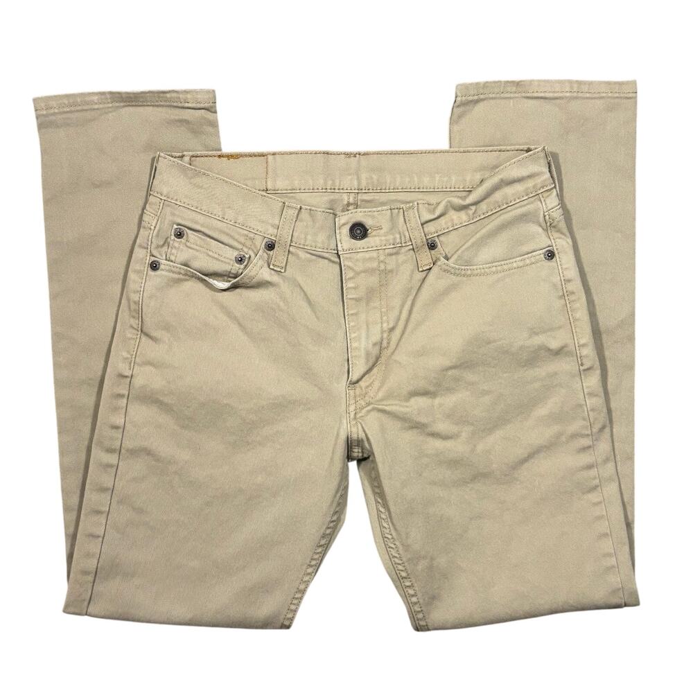Levi's 511 Desert Taupe Tan Denim Slim Fit Stretch Jeans Mens Size 30 30